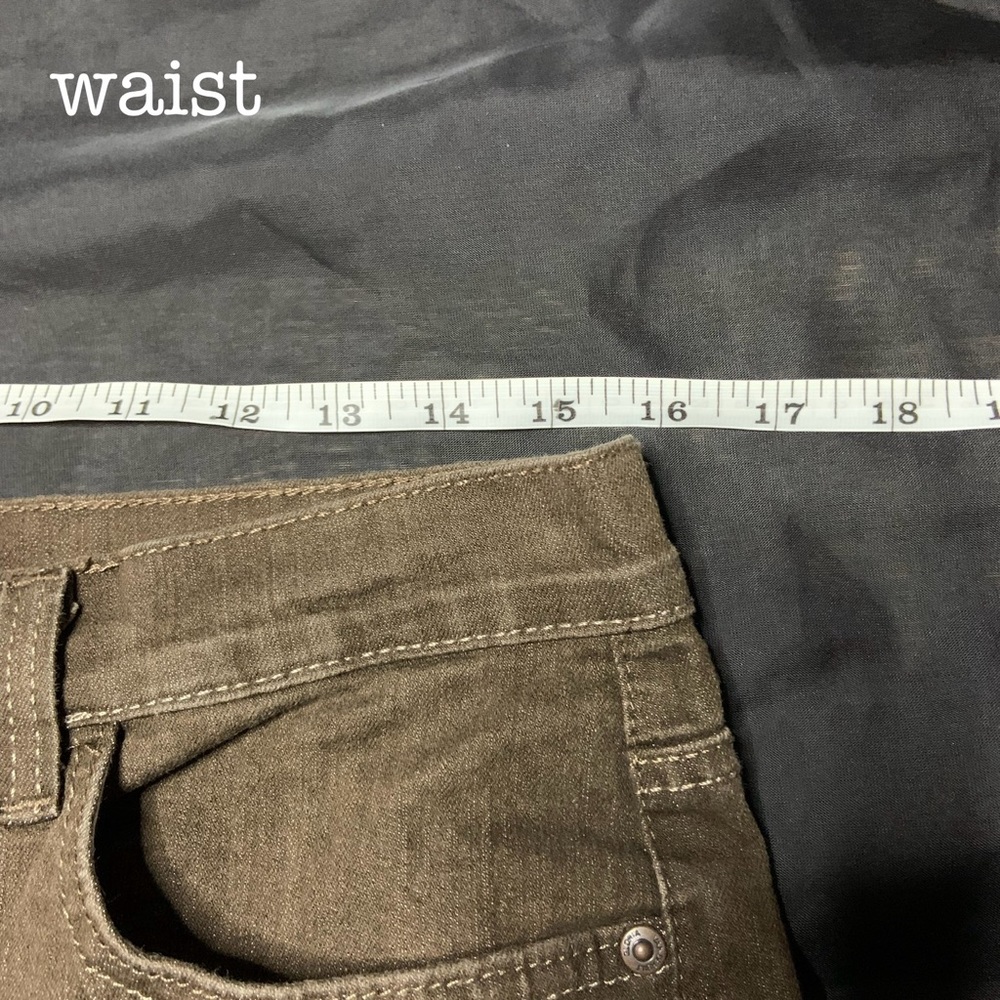 Gloria Vanderbilt Alana Embellished Pockets Brown Bootcut Denim Jeans Petite - Picture 12 of 15